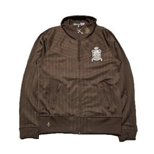 NWT 00s Monarchy Stripe Print Track Jacket